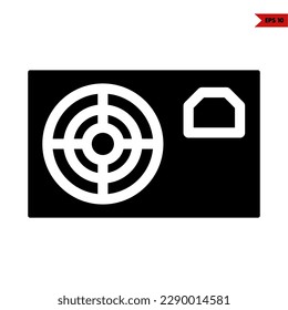 illustration of air conditioner outside glyph icon
