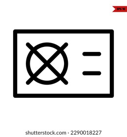 illustration of air conditioner outside line icon