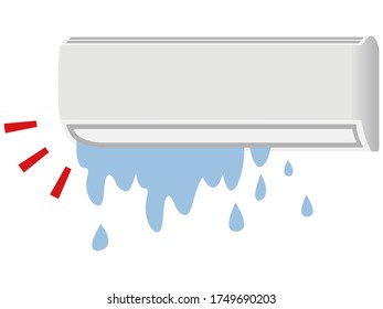 Illustration of air conditioner trouble