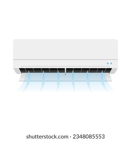 It is an illustration of air conditioning, cooling, and dehumidification.