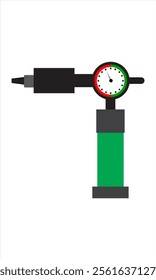 Illustration of air pressure measuring instrument