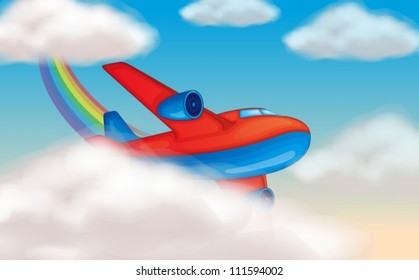 illustration of a aircraft in the sky