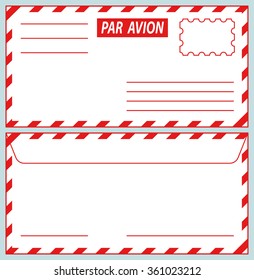 Illustration of the airmail envelope icons