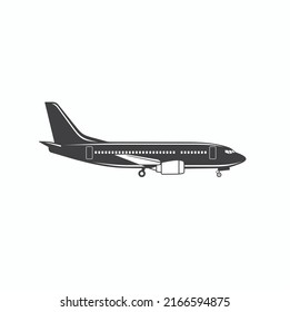 illustration of airplane, air transport, vector art.