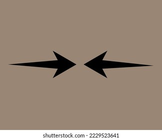 ilustración del avión. vector de diseño de flecha.