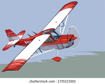 illustration of an airplane flying in the sky