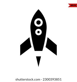 illustration of airplane mode glyph icon