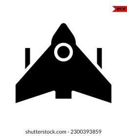 illustration of airplane mode glyph icon