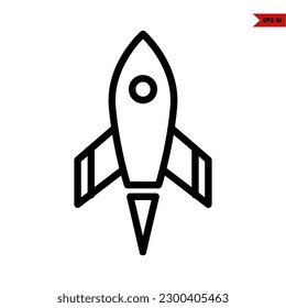 illustration of airplane mode line icon