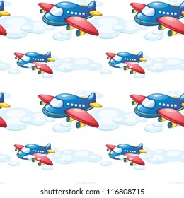 illustration of an airplane on a white background