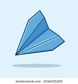 The Illustration of Airplane Origami