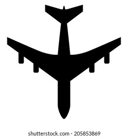 illustration of airplane. vector