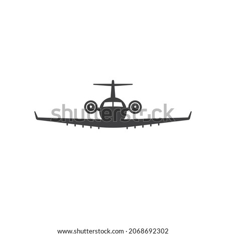 illustration of airplane, vector art.