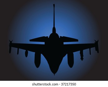 illustration of a airplane vector silhouette