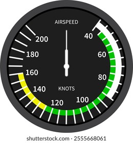 Illustration of Airspeed Indicator in Aircraft