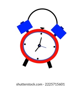 illustration of an alarm clock on a white background