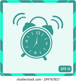 illustration of alarm clock ringing