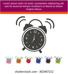 ilustración del timbre del reloj de alarma
