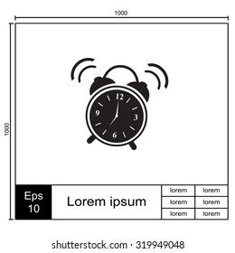 Illustration of alarm clock ringing