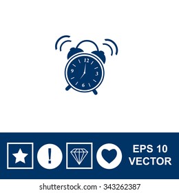 Illustration of alarm clock ringing