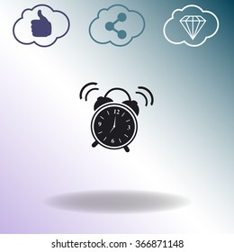 Illustration of alarm clock ringing