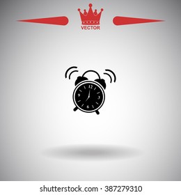 Illustration of alarm clock ringing