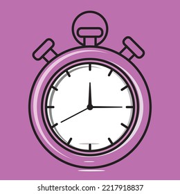 Der Illustrationswecker. Geeignet für Zeitsymbol, -zeichen oder -zeichen.