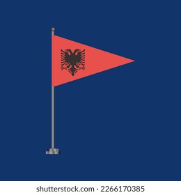 Illustration of Albania flag Template