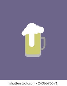 Illustration of an alcoholic drink in a glass