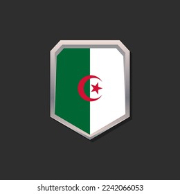Illustration of Algeria flag Template