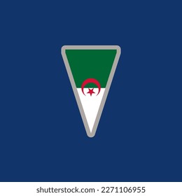 Illustration of Algeria flag Template