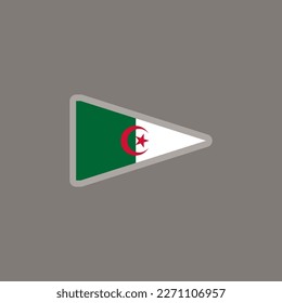 Illustration of Algeria flag Template