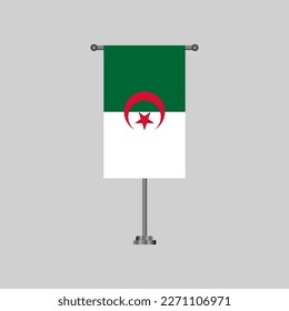 Illustration des algerischen Flaggenmusters