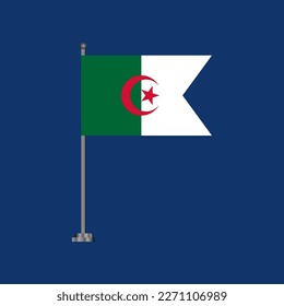 Ilustración de la plantilla de bandera de Argelia