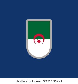 Illustration of Algeria flag Template