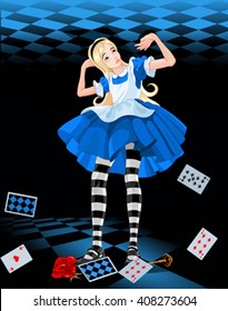 Illustration of Alice from Wonderland 