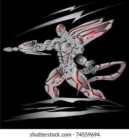 illustration of alien