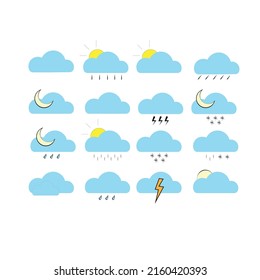 Illustration Of All Kinds Of Weather Conditions