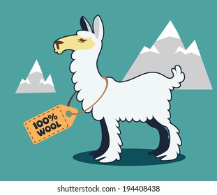 illustration of alpaca