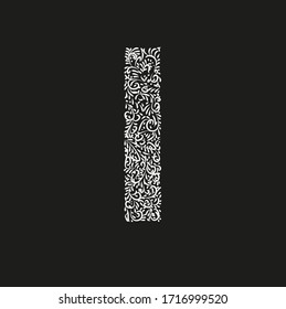a illustration of alphabet i