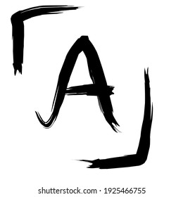 Illustration of Alphabet A .