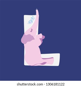 Illustration of the alphabet with elephants. Elephants from letters. School_
