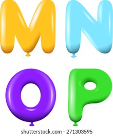 illustration alphabet full colour