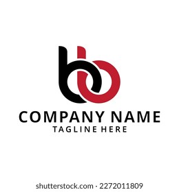 Illustration alphabet letters Initials Monogram logo BB, BB INITIAL, BB letter