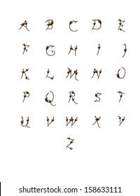 Illustration of alphabet set