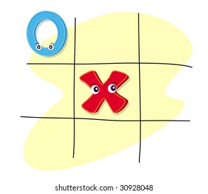 illustration of alphabets on squares background
