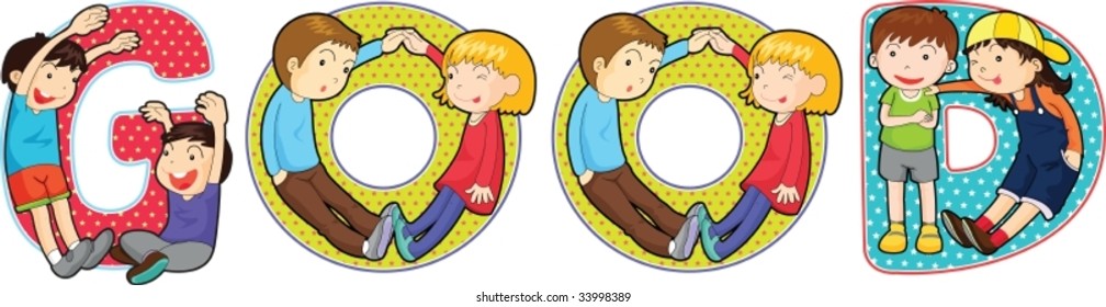 Abbildung eines Alphabets auf Weiß