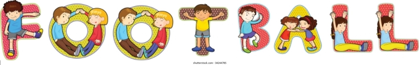 ilustración de un alfabeto en blanco