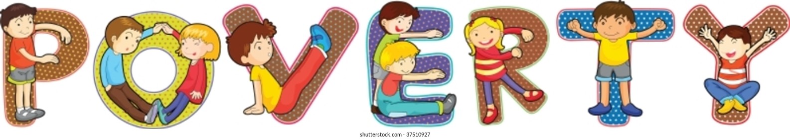 illustration of alphabets on white