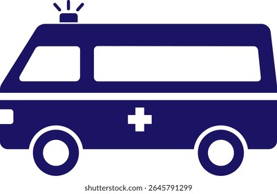 An illustration of an ambulance silhouette icon.